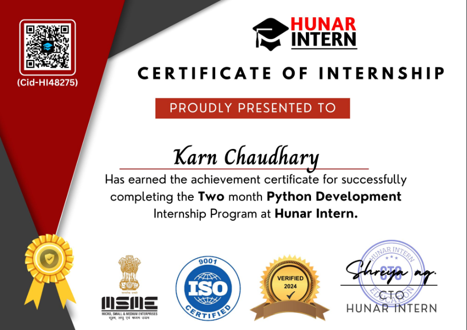 Python Developer Certificate